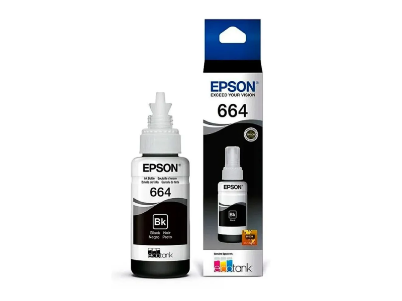 TINTA EPSON L200 BLACK T664120-AL L110/L200/L210/L220/L350/L355/L395/L555/L575/L656